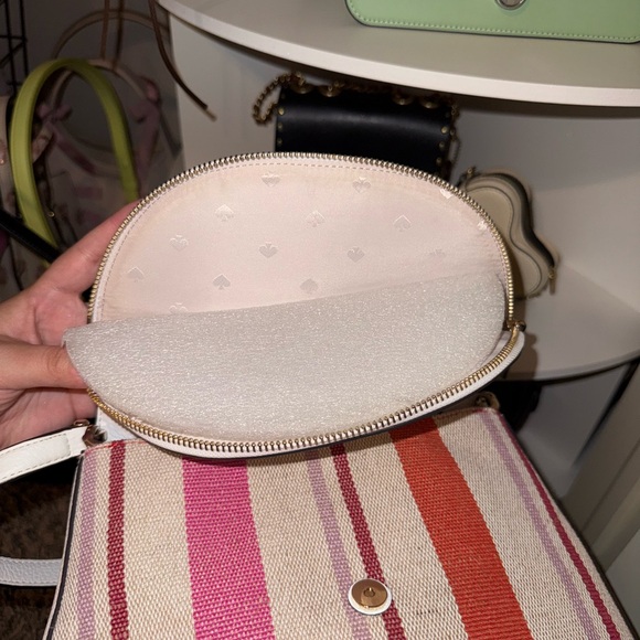 Kate Spade Leila Striped Canvas Shoulder bag handbag NWOT